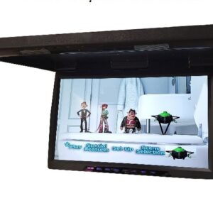 The image shows the AXFD24HDMI dropdown monitor for vehicles.