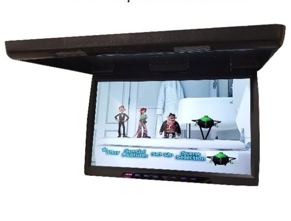 The image shows the AXFD24HDMI dropdown monitor for vehicles.