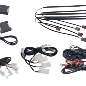 The image shows a photo of the parts that make up the Optix Custom Interior Lighting.